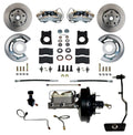 LEED Brakes Power Front Kit with Plain Rotors and Zinc Plated Calipers