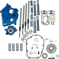 S&S Cycle 2017+ M8 Water Cooled Models Gear Drive Cam Chest Kit w/o Cam - Chrome Pushrod Tubes