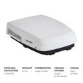 FRESHJET 5 LOWPRO MECHANICAL 15000 BTU ROOFTOP AC WHITE