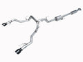 AWE Tuning 2021+ Ford F-150 Tremor (w/ Bumper Cutouts) 0FG Resonated Cat-Back - Diamond Black Tips