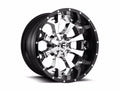 ~(52 lbs. 23X23X13)~ ASSAULT 20x10 8x180.00 CHROME PLATED GLOSS BLACK LIP (-18 mm)