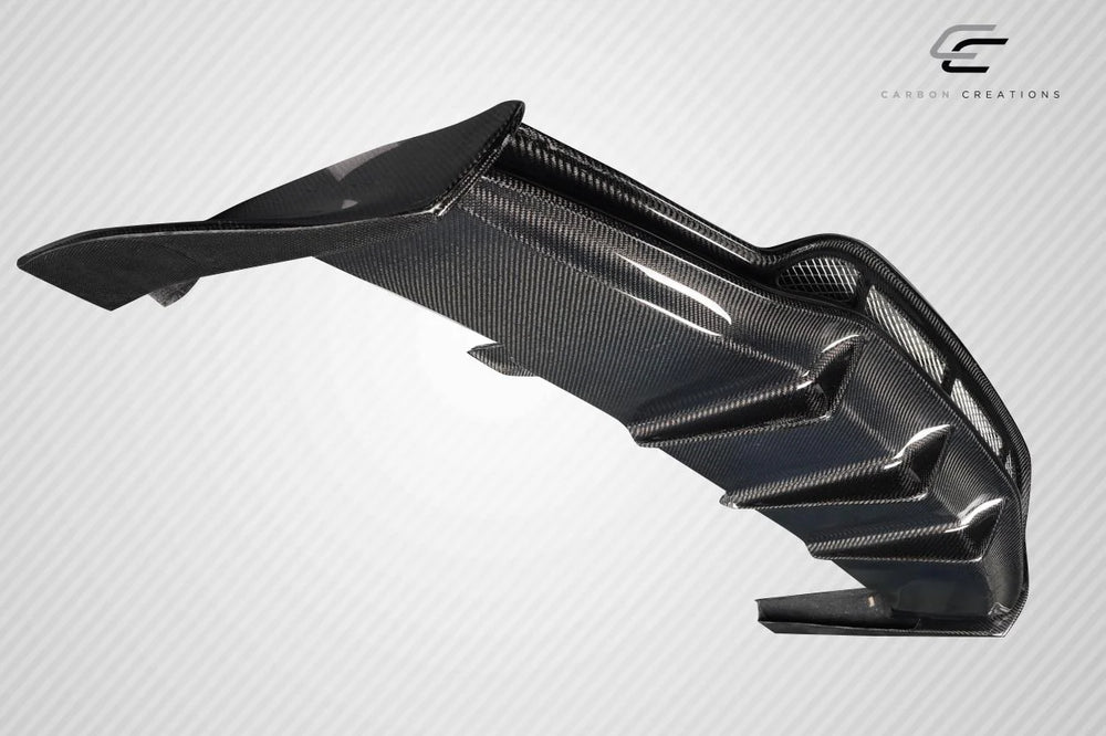 2015-2020 Mercedes C Class W205 Carbon Creations Weaver Sport Rear Diffuser - 3 Pieces