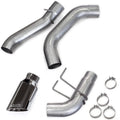 Monster Exhaust System for 19-24 RAM 2500/3500 6.7L Cummins Crew Cab Long Bed (SRW) Chrome-Plated Stainless Tip Banks Power
