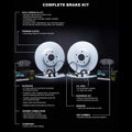 R1 Concepts Brake Rotors - Carbon Coated w/ Euro Ceramic Pads Snsr Hdw Fits Mercedes-Benz