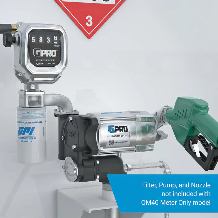 METER QM40G8N GAL NPT (BOT-TOP)
