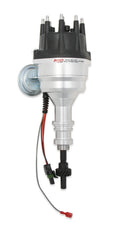 Ford 289/302 Ready-To-Run Distributor, Black Cap Ready-To-Run Distributors Include A Built-In Ignition Module. No MSD Ignition Control Required. Includes An Iron Gear And A Rev Limiter MSD Ignition