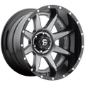 ~(56 lbs. 25X25X15)~ RAMPAGE 22x12 8x165.10 MATTE GUN METAL BLACK LIP (-44 mm)