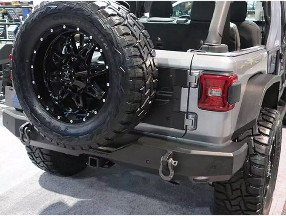 18C WRANGLER JL FULL WIDTH REAR BUMPER TEXTURED BLACK