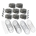 Mahle MS Piston Set SBC 362ci 4.060in Bore 3.480/3.5stk 6.125in Rod .927 Pin -5cc 10.5 CR Set of 8