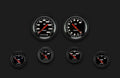 VELOCITY BLACK 6 GAUGE SET-GM