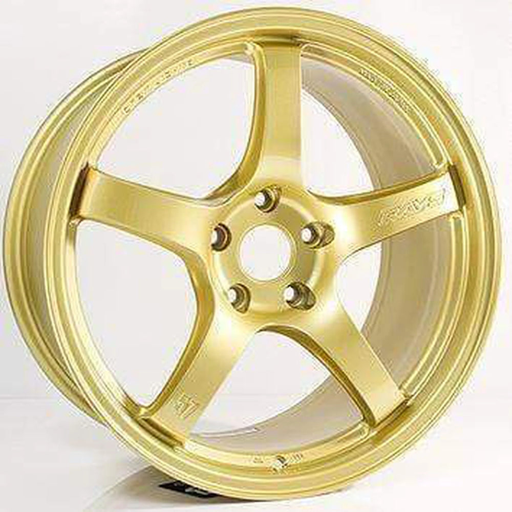 Gram Lights 57CR 19x9.5 +45 5-100 Almite Gold Wheel
