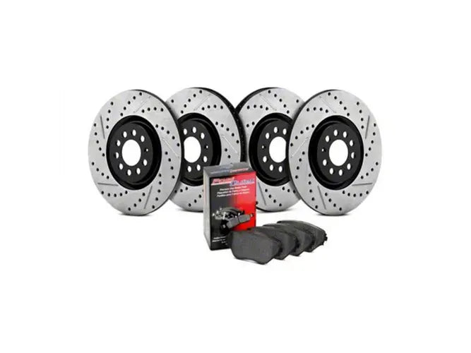Street Axle Pack, Drilled & Slotted, 4 Wheel
