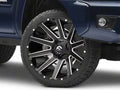 ~(68 lbs. 27X27X17)~ CONTRA 24x14 6x135.00/6x139.70 GLOSS BLACK MILLED (-75 mm)