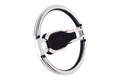 3 SPK BLK POLY GRIP CHRM HUB