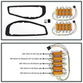 PORSCHE BOXSTER 986FULL LED T.L FULL BLK HOUSING CLR LENS WHITE LT BAR