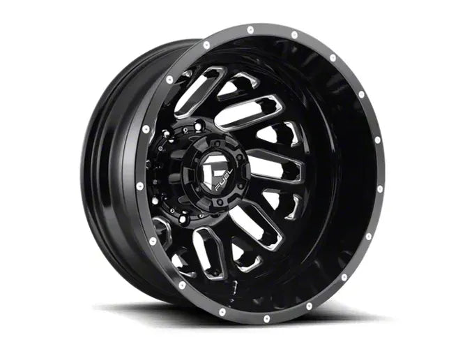 ~(53 lbs. 25X25X11)~ TRITON 22x8.25 8x165.10 GLOSS BLACK MILLED (-240 mm)