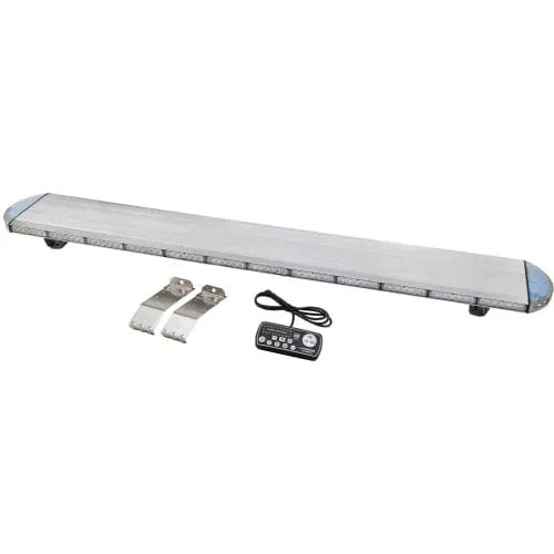 SAE LOW PROFILE LIGHTBAR 150 LED 3W 57IN LENGTH CLEAR LENS RED LED