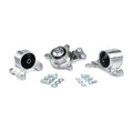 02-05 Civic SI Type R 02-06 RSX Polished Aluminum Replacement Mount Kit K Series/Manual Black/250-400Hp Innovative Mounts
