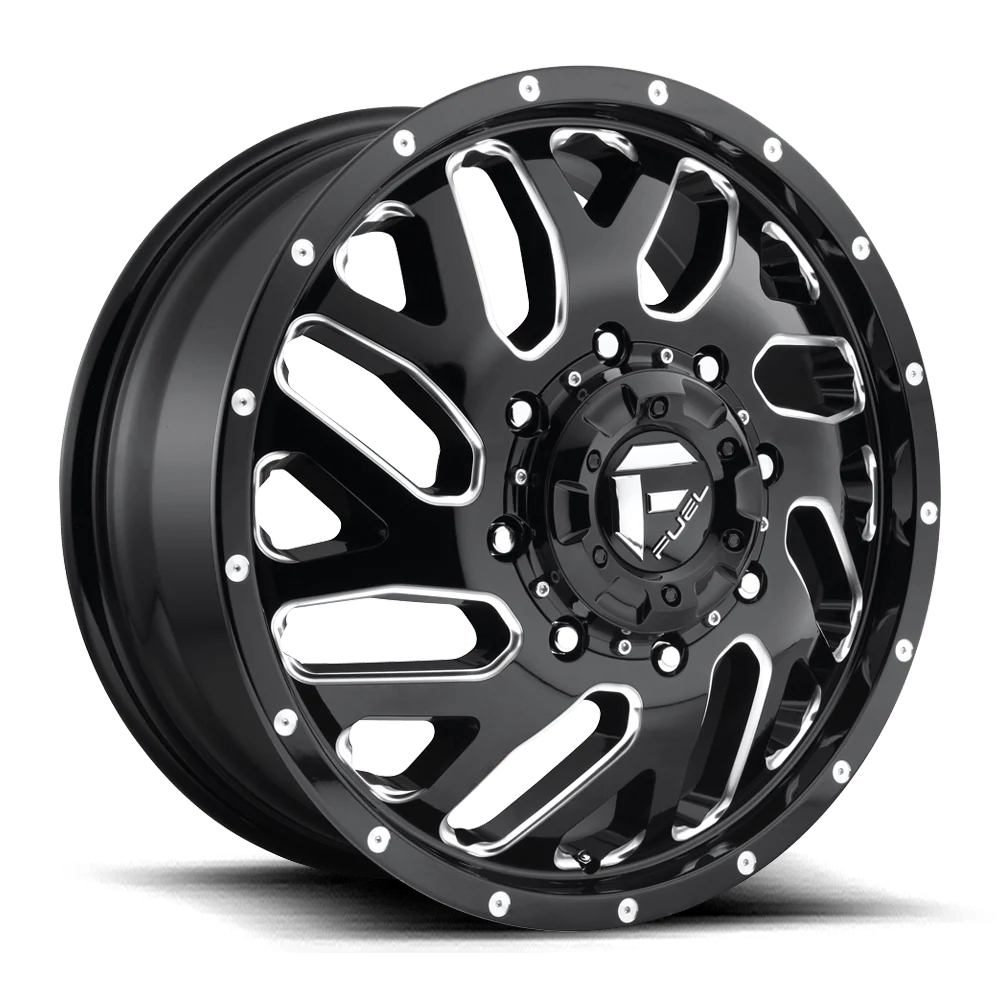 ~(48 lbs. 25X25X11)~ TRITON 22x8.25 8x210.00 GLOSS BLACK MILLED (105 mm)