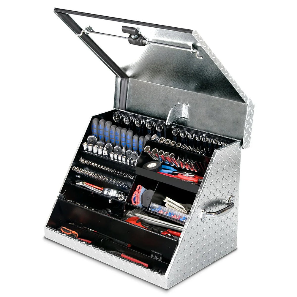 26IN X 18IN TRIANGLE TOOLBOX ALUMINUM BRITE