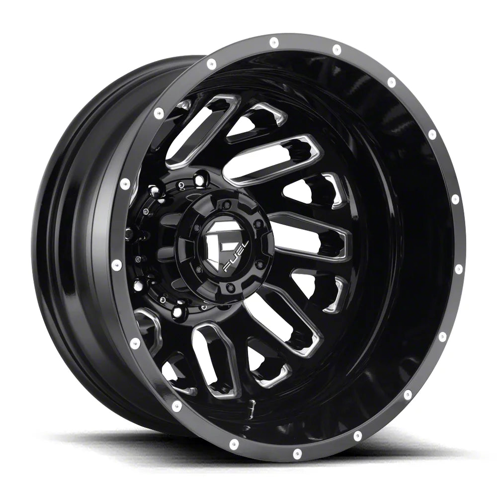 ~(53 lbs. 25X25X11)~ TRITON 22x8.25 8x200.00 GLOSS BLACK MILLED (-201 mm)