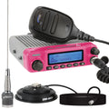 RADIO KIT PINK RUGGED M1 RACE SERIES WATERPROOF MOBILE RADIO W/ ANTENNA DIGITAL AND ANALOG