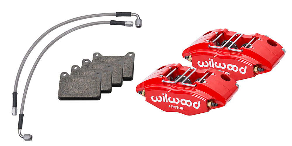 Wilwood 69-74 Porsche 911 Front Powerlite Caliper Kit 3in MT - Red