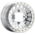 Method MR413 Beadlock 15x10 / 5+5/0mm Offset / 5x4.5 / 70mm CB Polished Wheel