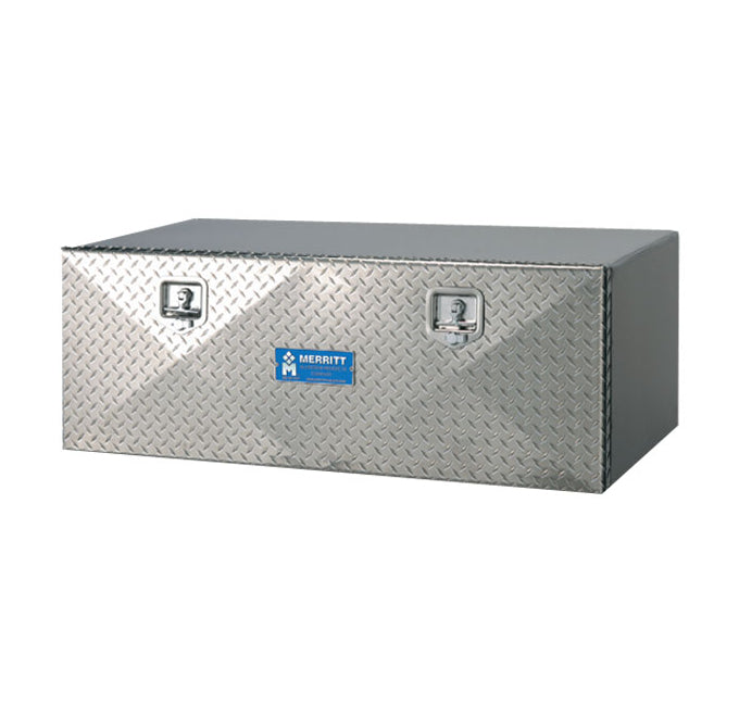 UNDERBODY TOOLBOX 18X18X18 DIAMOND PLATE SINGLE DOOR