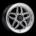 Weld Racing Laguna 6 22x10.5 6X139.7 BP ET32 BS 7 Gloss Black Milled Wheel Diamond Lip