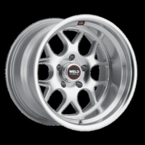 Weld Solana 22x10.5 / 5x127 BP / ET13 / 78.1mm Bore - Gloss Silver Machined Wheel
