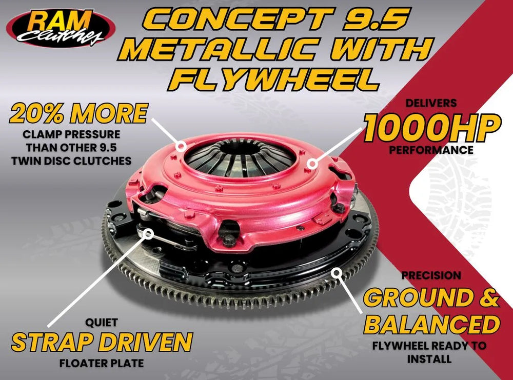 FORCE 9.5 DUAL DISC 9496 CORVETTE ZR1/LT5 INCLUDES HYDRAULIC BEARING