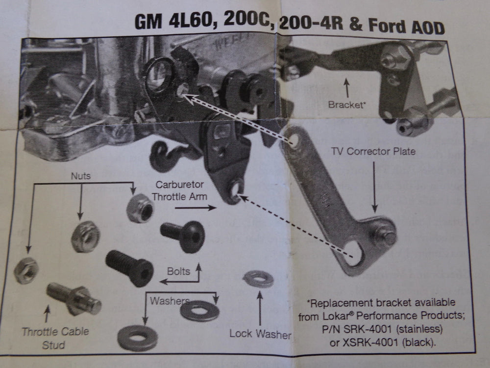 CM SHIFTER FORD AOD CHROME 12' SING
