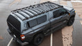 The Little Bear (2007-2021 Tundra Double Cab Roof Rack) Roof Rack Half Height (Single Row Light Bar) Black Textured Powder Coat