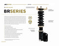 BC Racing BR Series Coilovers (Rear Fork Lower Mounts) 10kg/6kg Honda Civic 1992-1995 with Spring upgrades 10K front and 6K rears