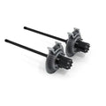 (KIT) JK RUBICON REAR 8LUG FULL FLOAT CONVERSION KIT SLOTTED BIG ROTORS