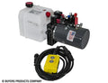 BUYERS 4WAY DC POWER UNITELECTRIC CONTROLS HORIZONTAL 0.75 GALLON POLY RESERVOIR