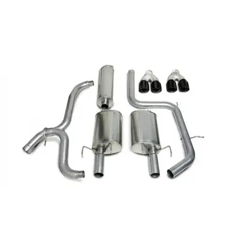 2.5 Inch Cat-Back Touring Dual Exhaust 3.5 Inch Polished Tips 00-05 Chevy Impala 3.4L 3.8L V6 Stainl