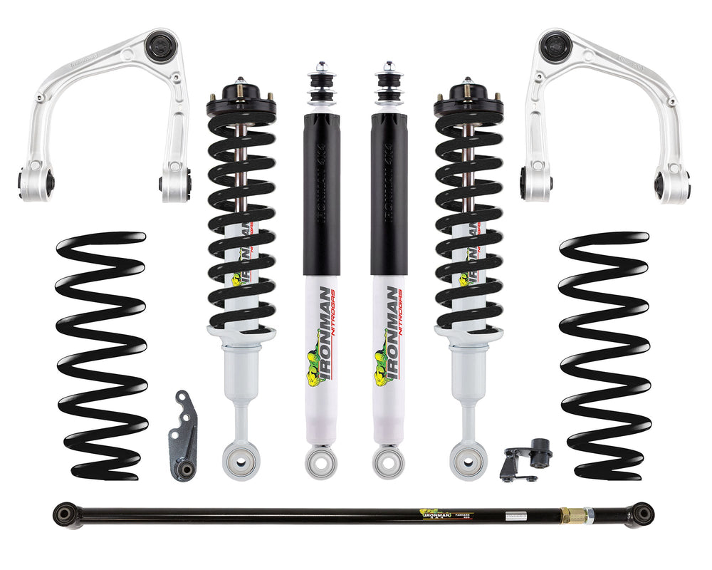 22C TUNDRA 3IN NITRO GAS SUSP LIFT KIT STAGE 2(UCA)BLK SPRINGS(FRONT 3IN/REAR 2.5IN)LIGHT/MED LOAD