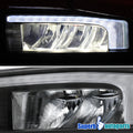 1500 DRL LIGHT BAR FULL LED HEADLIGHTS MATTE BLACK HOUSING CLEAR LENS AMBER REFLECTOR SWITCHBACK LED LIGHT BAR WITH SEQUENTIAL TURN SIGNAL