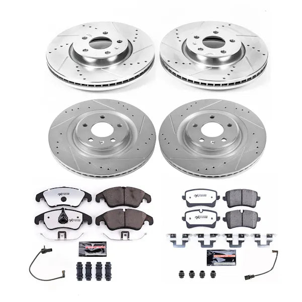 Power Stop 2013 Audi A6 Quattro Front & Rear Z26 Street Brake Kit