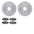 R1 Concepts E- Line Series Brake Rotor with Ceramic Brake Pads Fits Audi A3
