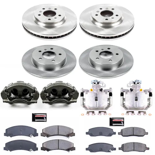 Power Stop 06-11 Buick Lucerne Autospecialty Kit w/ Calipers - Front and Rear