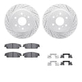 R1 07-20 Cadillac Escalade ESV Front & Rear Drill/Slot Black Rotors w/Optimum Pads