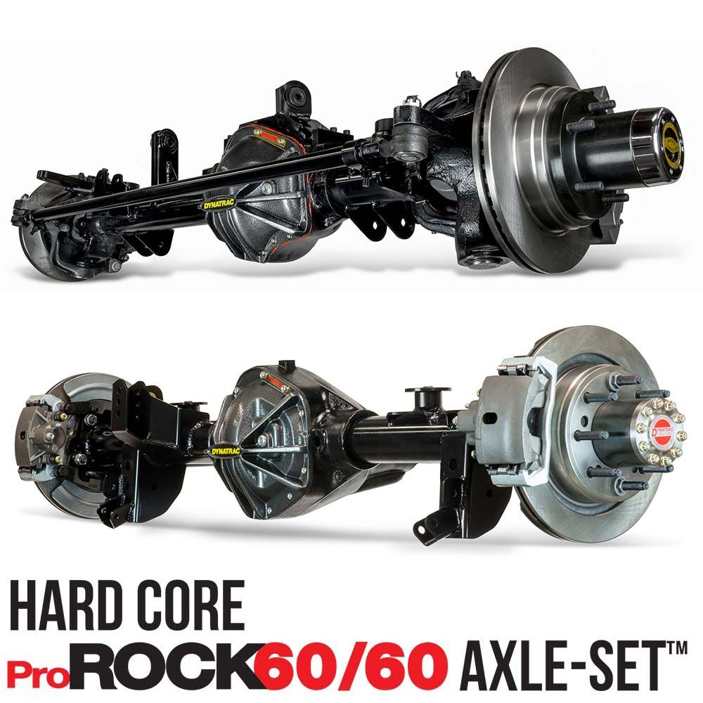 ~(1100 lbs. 84X24X24)~ Pro Rock XD60-1550LT Front Axle Assembly Eaton ELocker4 5.38 8 on 6.5 72.5 Wide Track Width 1550 Shafts - 2007-2018 Jeep JK