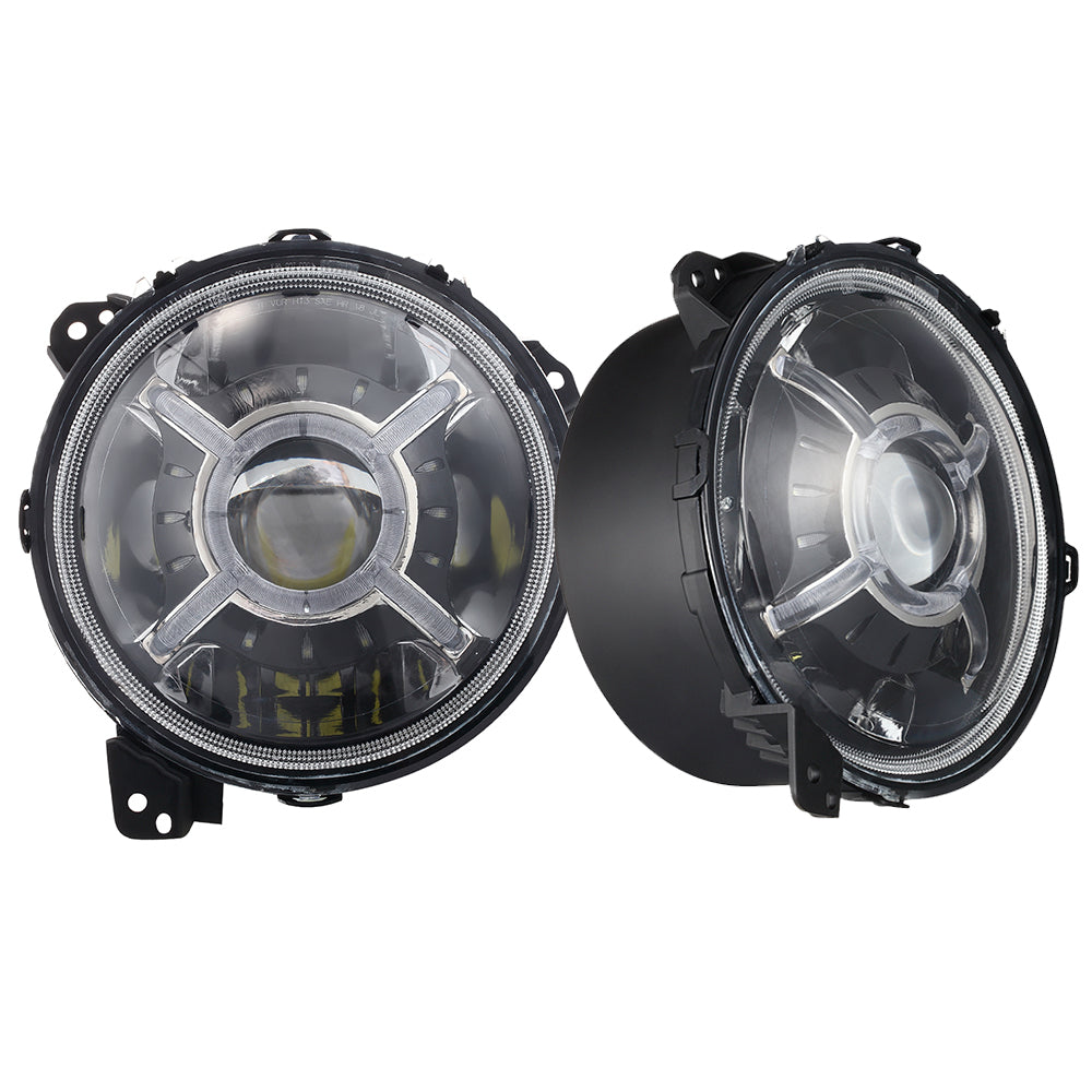 18C WRANGLER 9IN ADJUSTABLE ANGLE BEAM 108WATT HEADLIGHT W/XHALO DRL FUNCTION