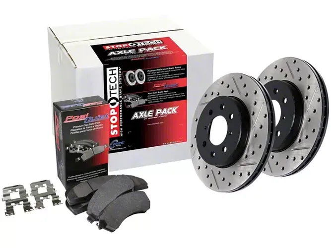 Street Axle Pack Drilled & Slotted, Rear