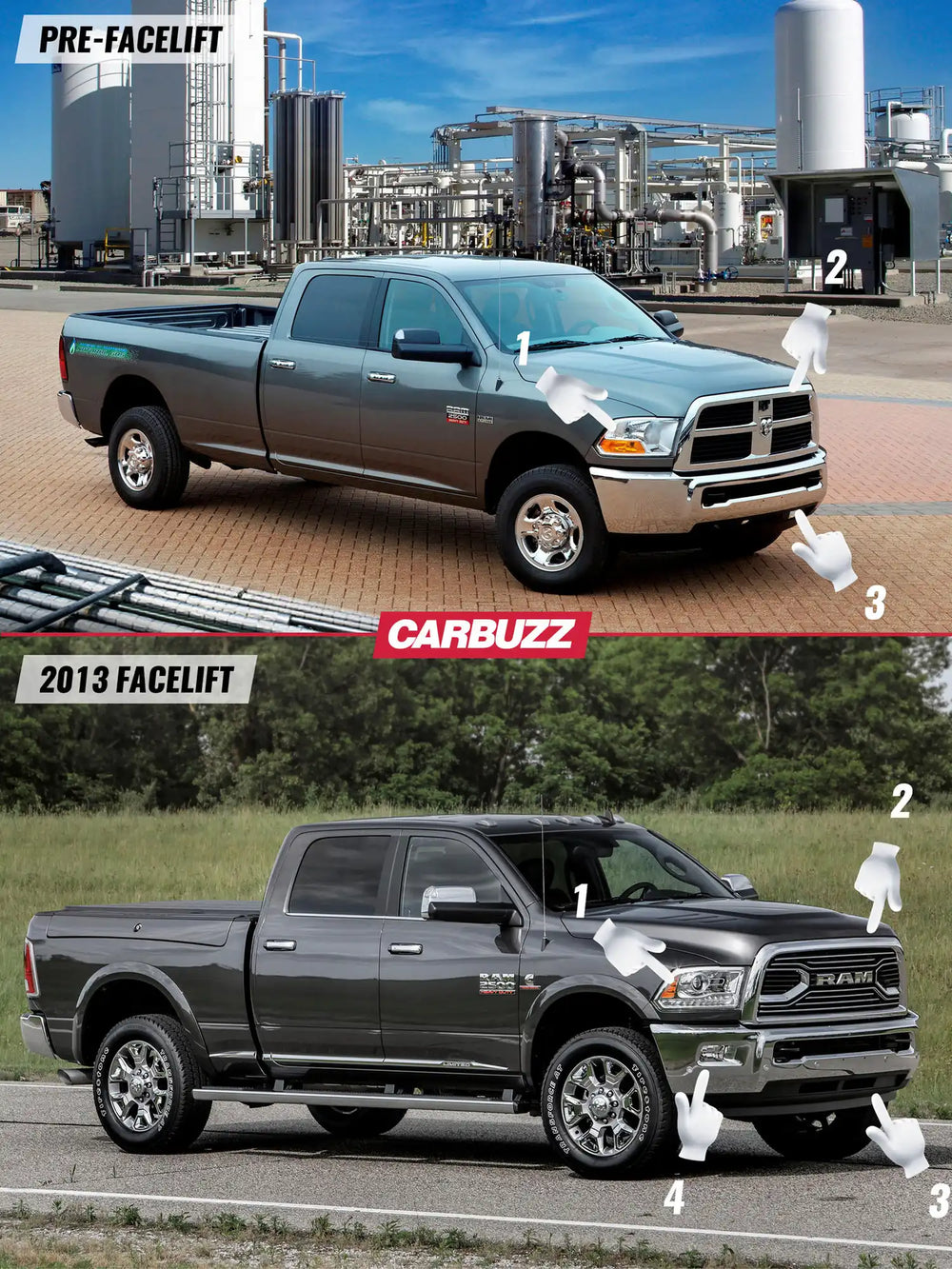 1018 RAM 2500/3500 HD FRONT BUMPER REPLACEMENTS BLACK