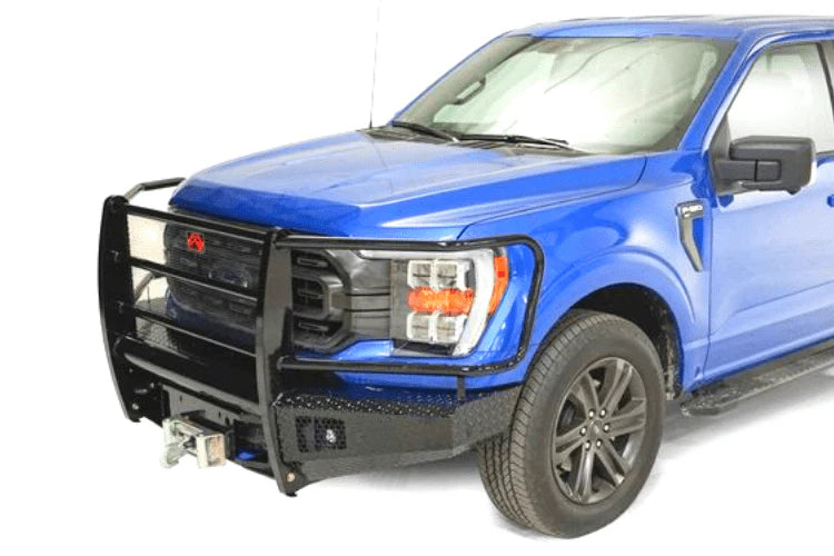 21C F150 BLACK STEEL FULL GUARD WITH INTEGRATED FEATURES AND OPTION ADDONS GLOSS BLACK