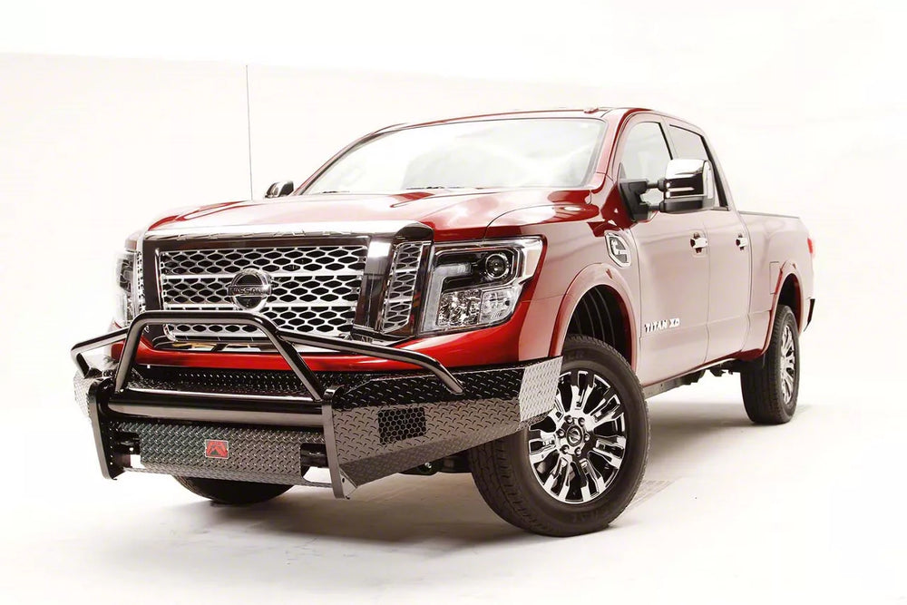 16C TITAN XD (EXCLUDING PRO4X)BLACK STEEL PRERUNNER GUARD W/ TOW HOOKS